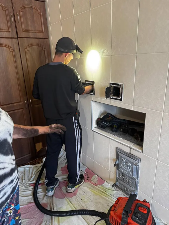 Сажа з димоходу після чистки